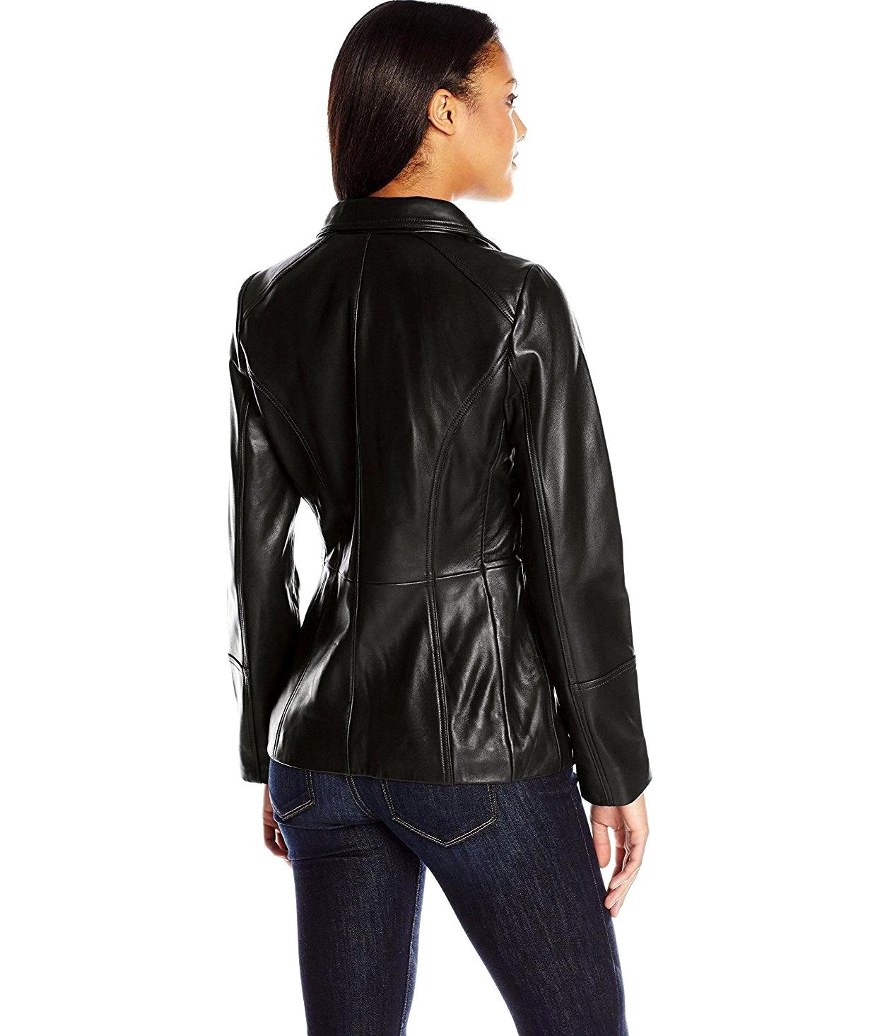 anne klein leather jacket