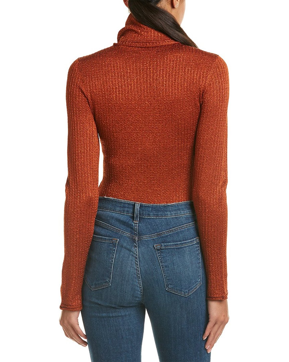 AliceOlivia CopperBilliSlimTurtleneckSweater 2