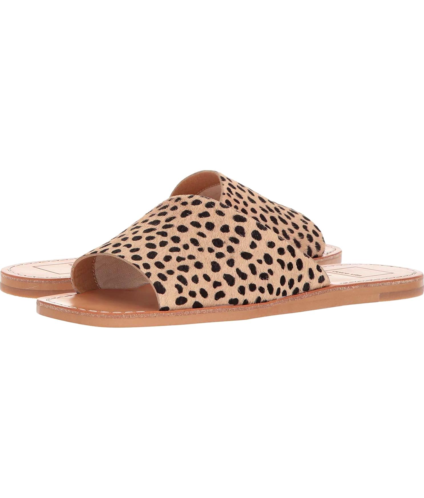 dolce vita leopard slide