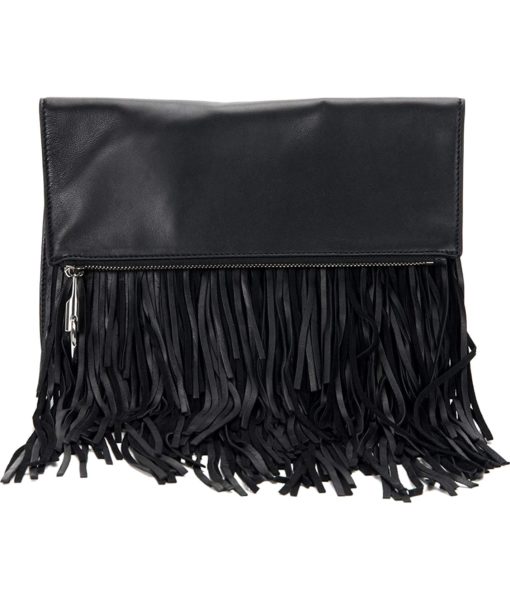 Elizabeth and James Andrew Fold Over Clutch AE15C016 Black