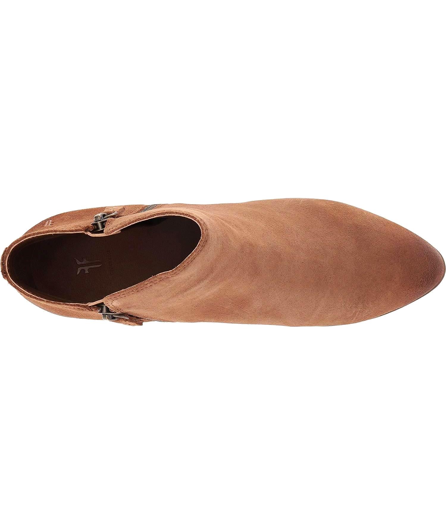 Judy Zip Bootie in Cognac - Authentic 