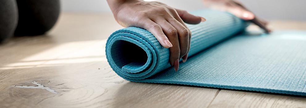 yoga clothes mats background