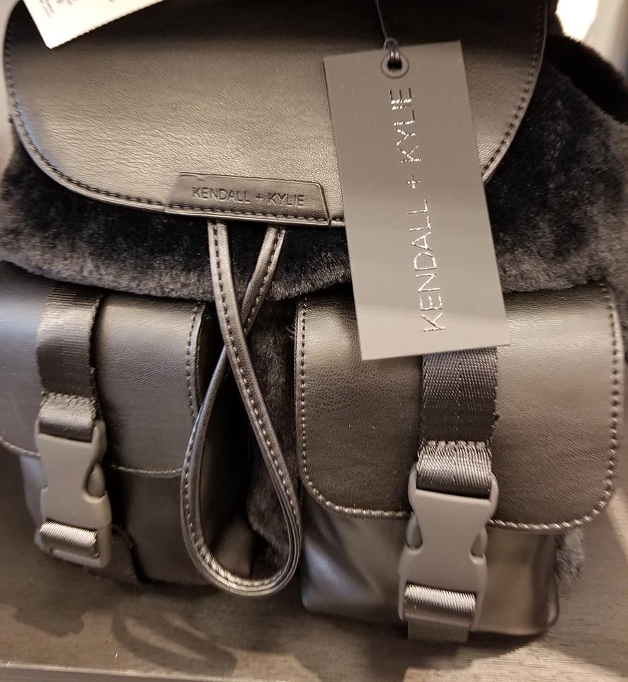 kendall kylie black backpack