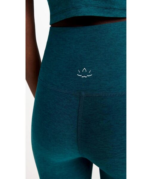 View 6 of 6 Beyond Yoga Women's High Waisted Midi Leggings in Deep Sea Heather