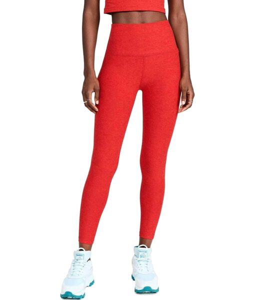 View 1 of 6 Beyond Yoga Women's High Waisted Midi Leggings in Red Hot-Siren