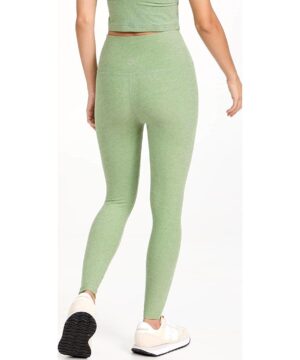 View 3 of 6 Beyond Yoga Women's at Your Leisure High Waist Midi Leggings, Rosemary Heather in Green