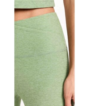 View 6 of 6 Beyond Yoga Women's at Your Leisure High Waist Midi Leggings, Rosemary Heather in Green