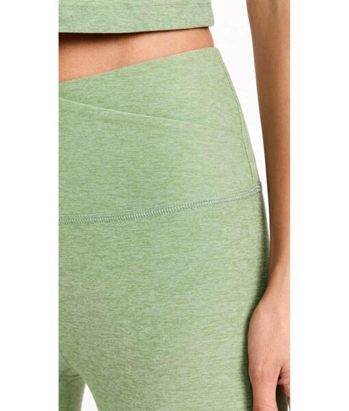 View 6 of 6 Beyond Yoga Women's at Your Leisure High Waist Midi Leggings, Rosemary Heather in Green