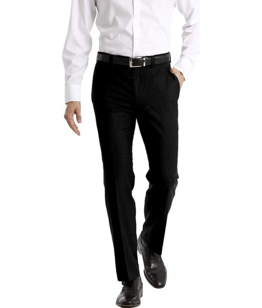 View 1 of 4 Calvin Klein Men Modern Fit Dress Pant in Black