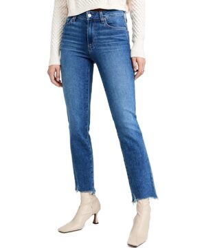 View 1 of 6 PAIGE Women's Cindy Bay Jeans with Destroyed Hem