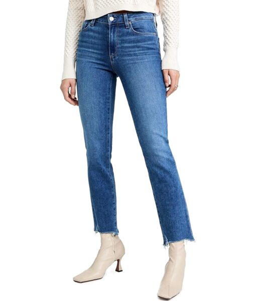 View 1 of 6 PAIGE Women's Cindy Bay Jeans with Destroyed Hem