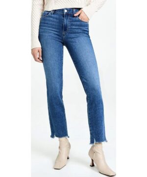 View 2 of 6 PAIGE Women's Cindy Bay Jeans with Destroyed Hem