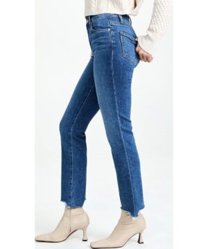 View 4 of 6 PAIGE Women's Cindy Bay Jeans with Destroyed Hem