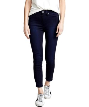 View 1 of 6 PAIGE Women's Margot High Rise Crop Skinny Jeans in Lana Blue