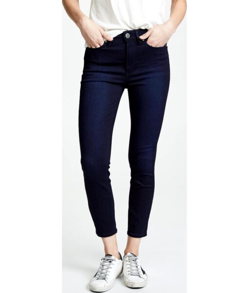 View 2 of 6 PAIGE Women's Margot High Rise Crop Skinny Jeans in Lana Blue