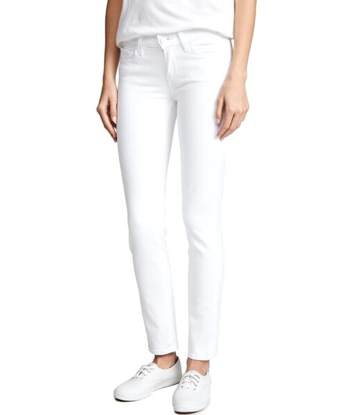 View 1 of 6 PAIGE Women's Skyline Ankle Skinny Jeans in Crisp White