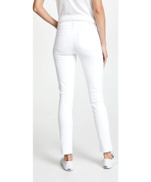 View 3 of 6 PAIGE Women's Skyline Ankle Skinny Jeans in Crisp White