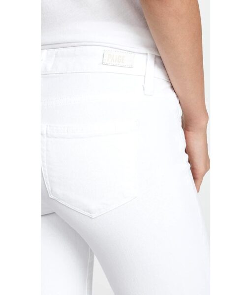 View 6 of 6 PAIGE Women's Skyline Ankle Skinny Jeans in Crisp White