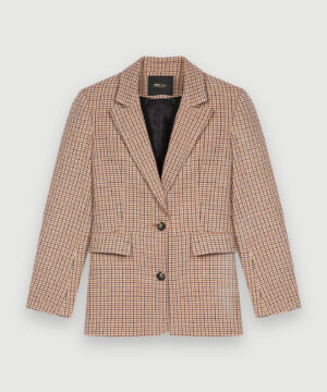 Maje Houndstooth suit jacket View 4