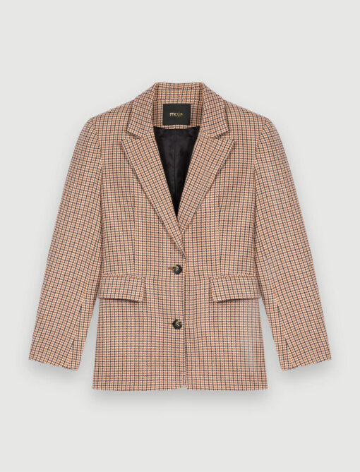 Maje Houndstooth suit jacket View 4