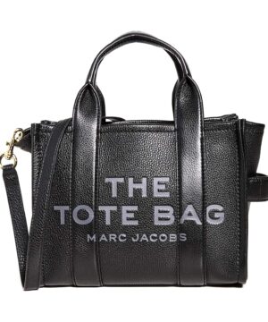 View 1 of 6 Marc Jacobs Women's The Leather Mini Tote Bag in Black