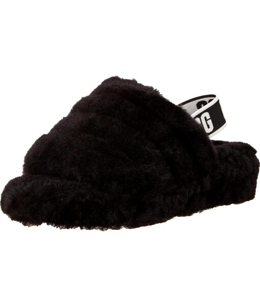 View 1 of 12 UGG Women's Fluff Yeah Slide Slipper in Black