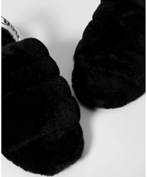 View 8 of 12 UGG Women's Fluff Yeah Slide Slipper in Black