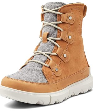 View 1 of 6 Sorel Women's Explorer II Joan Felt Waterproof Boot in Tawny Buff, Moonstone