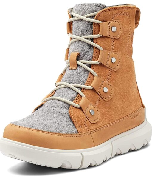 View 1 of 6 Sorel Women's Explorer II Joan Felt Waterproof Boot in Tawny Buff, Moonstone