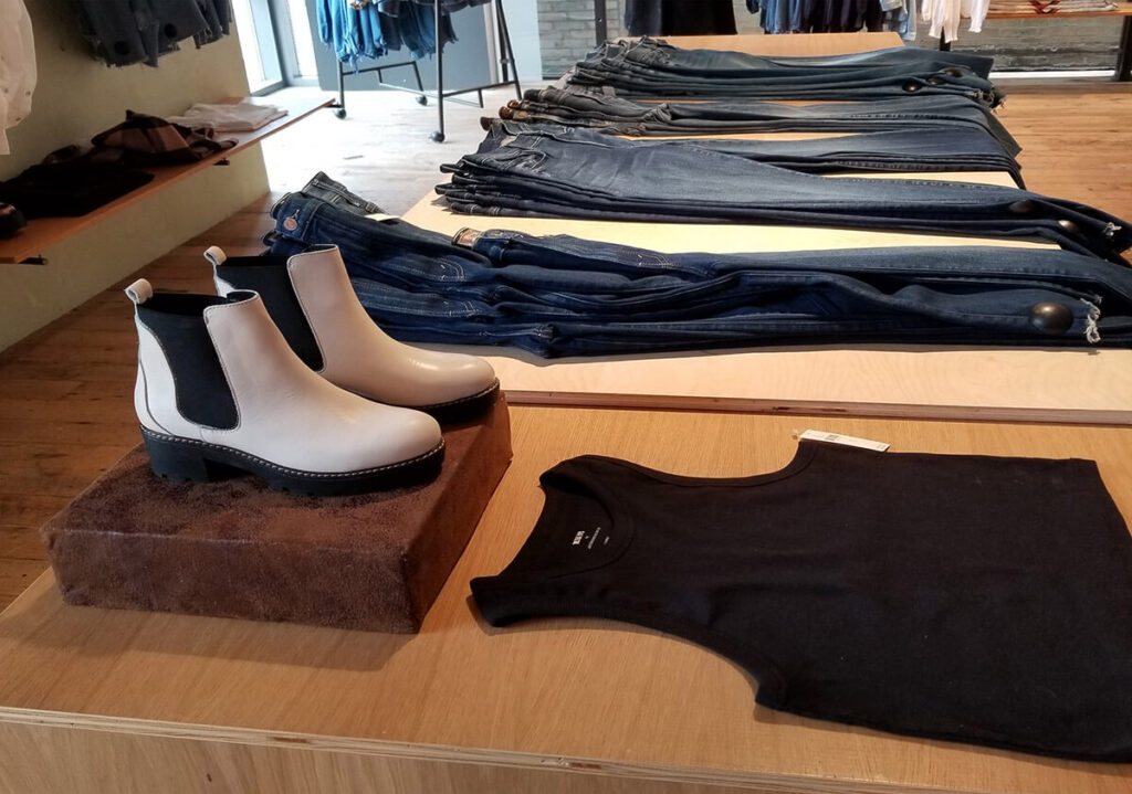 anthro boots and jeans