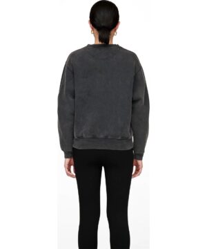 View 2 of 2 ANINE BING Ramona Sweatshirt University Paris in Washed Black