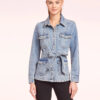 View 1 of 1 Amanda Uprichard Greyson Denim Jacket in Caspian