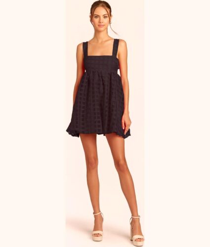 View 1 of 1 Russo Dress in Gingham in Black