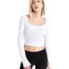 View 1 of 1 Alo Yoga Alosoft Rib Form Long Sleeve Top