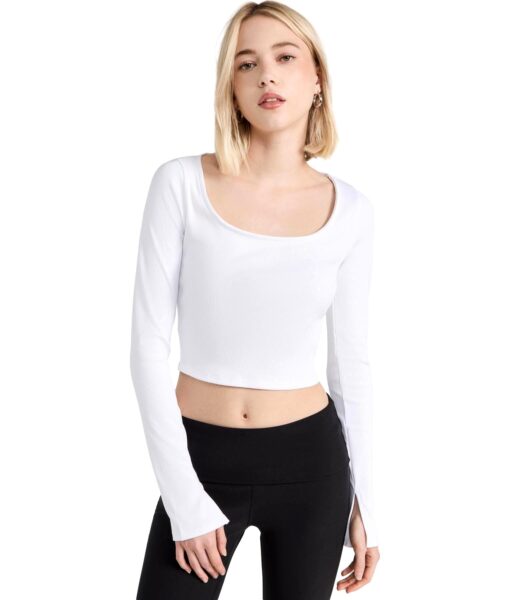 View 1 of 1 Alo Yoga Alosoft Rib Form Long Sleeve Top