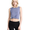 Alo Yoga Cover Tank in Infinity Blue View 1