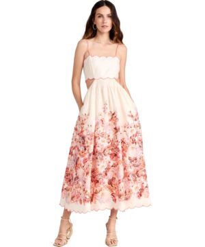 View 1 of 1 Zimmermann Devi Scallop Midi Dress