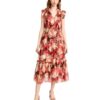 View 1 of 1 Zimmermann Wonderland Flutter Dress in Pink Peonies